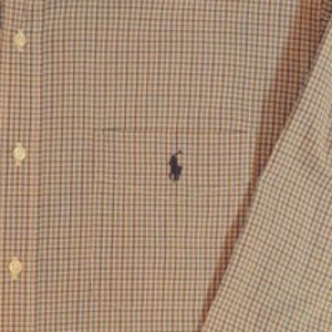 Ralph Lauren Men's Checked Button Down Shirt Sz M